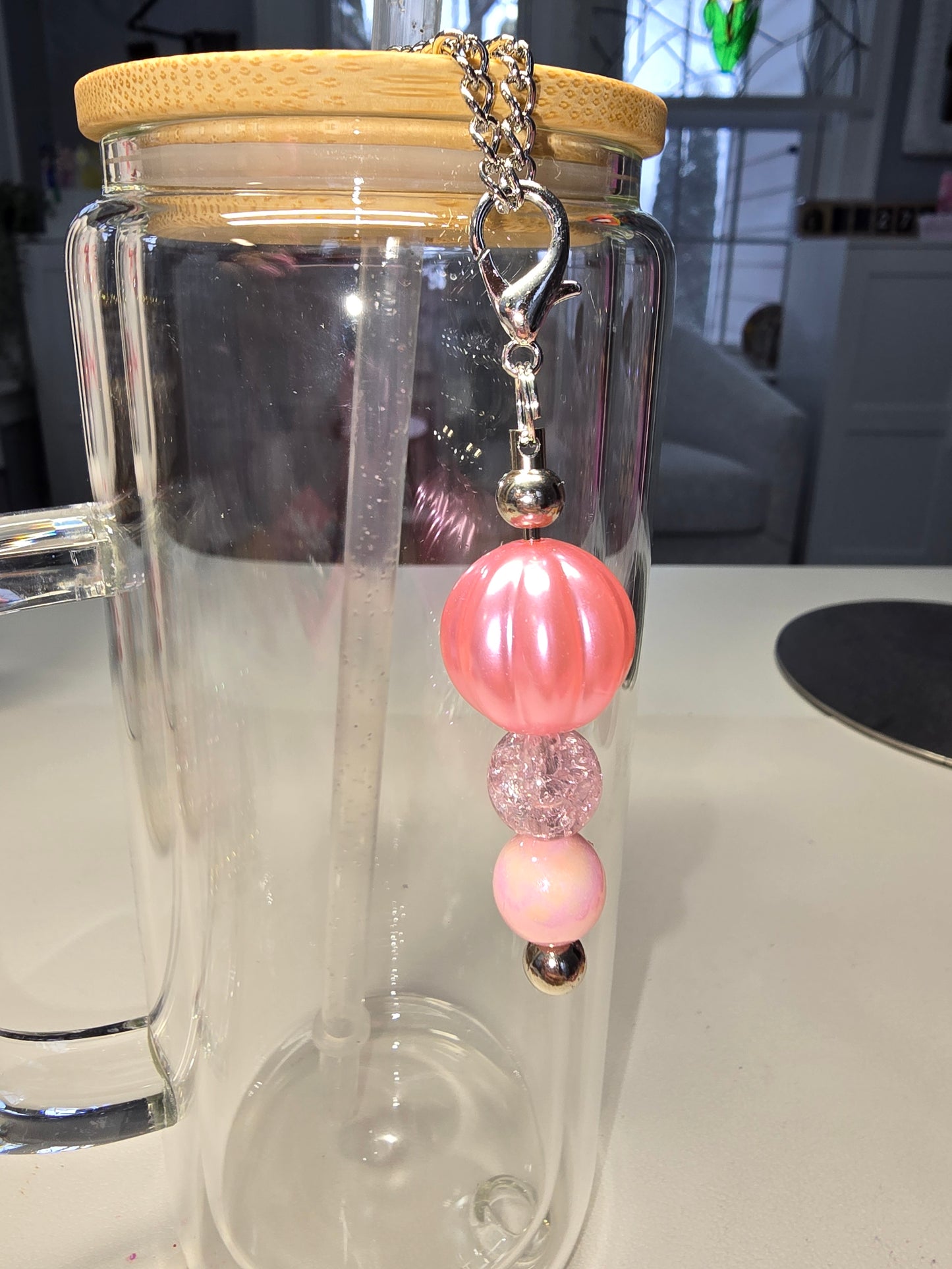 Peach Ball Cup Charm