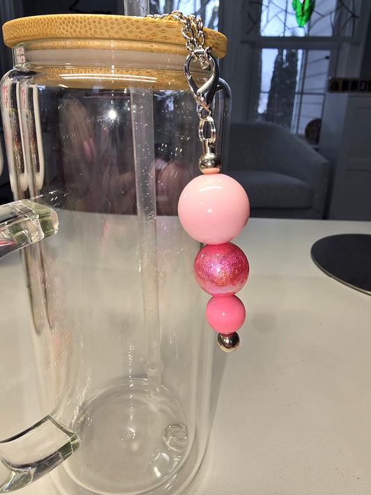 Girly Pinks Cup Charm