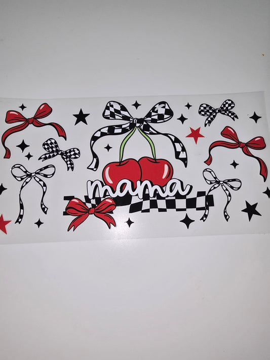 Mama & Checkered Bow