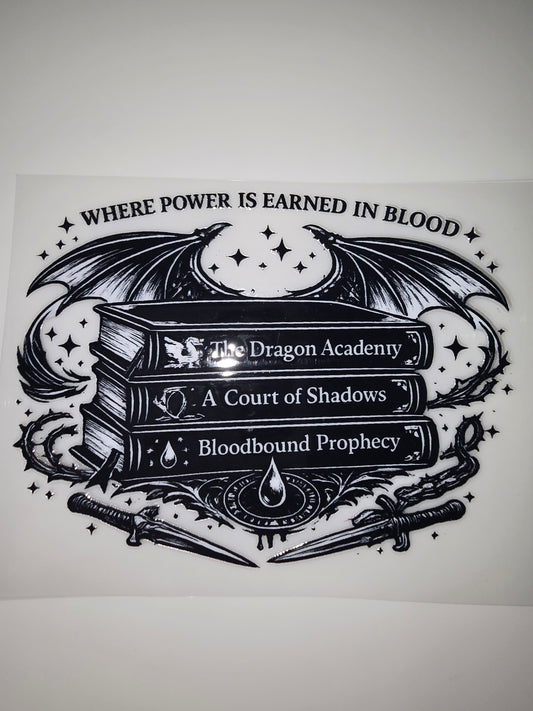 Where power is earned in blood