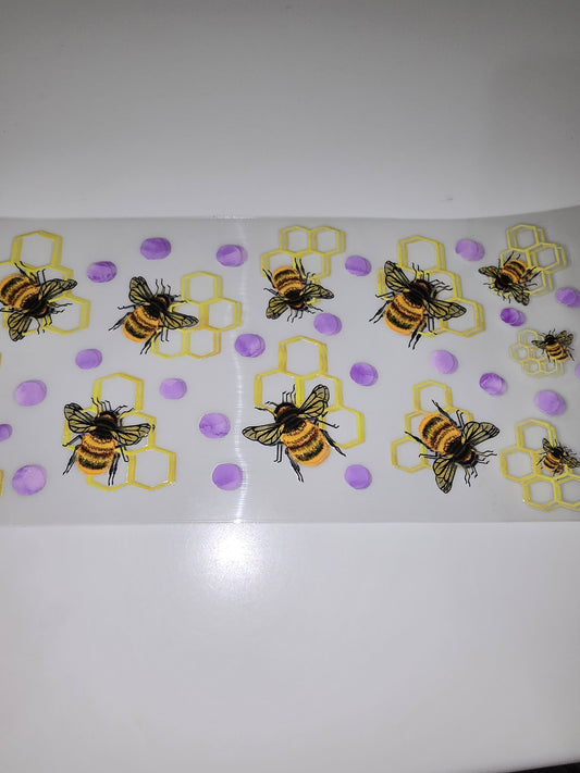 Bees and Purple Petals