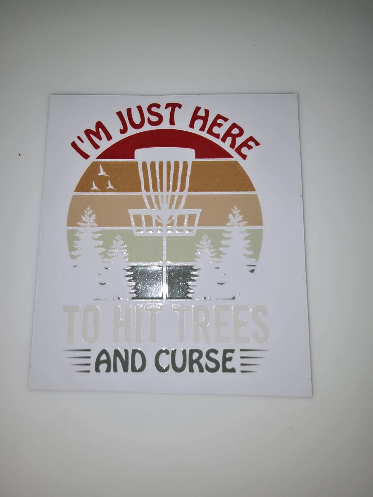 I'm just here to hit trees and curse