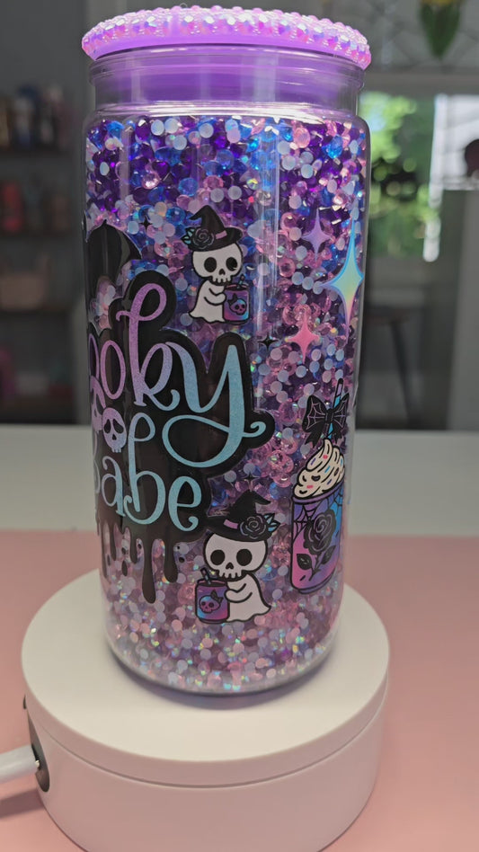 Spooky Babe Rhinestone Cup