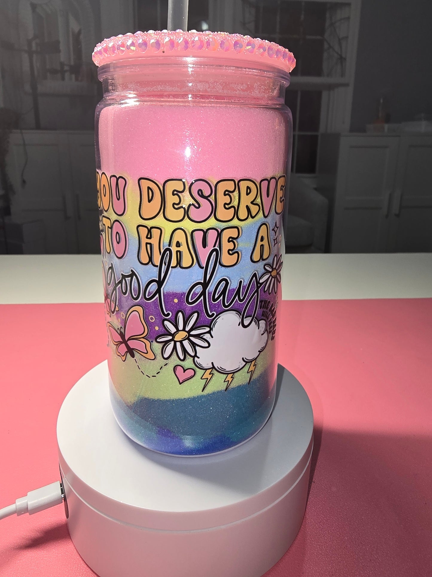 16 oz Layered Sand Acrylic Tumbler
