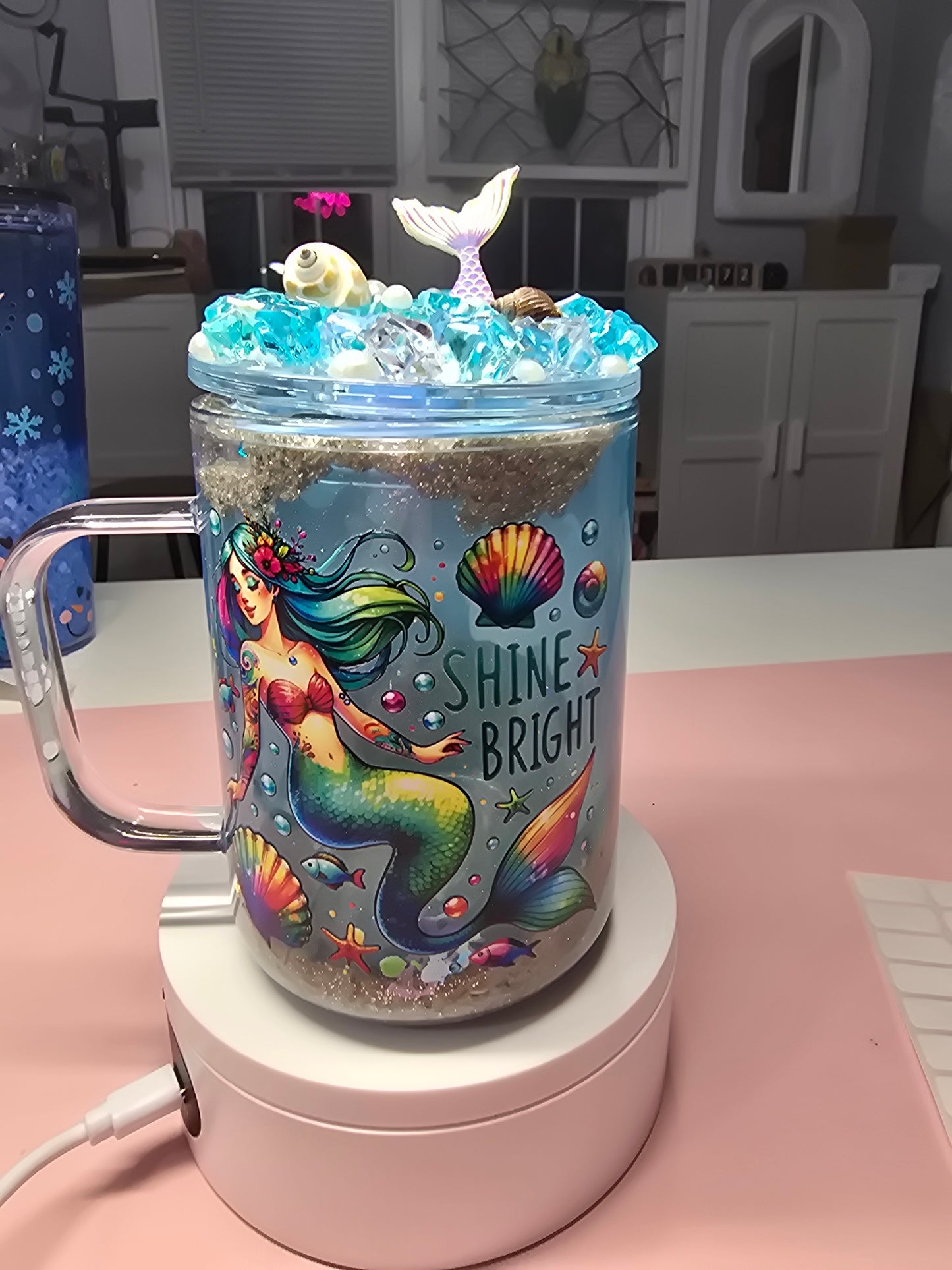 17oz Mermaid Acrylic Beach Cup