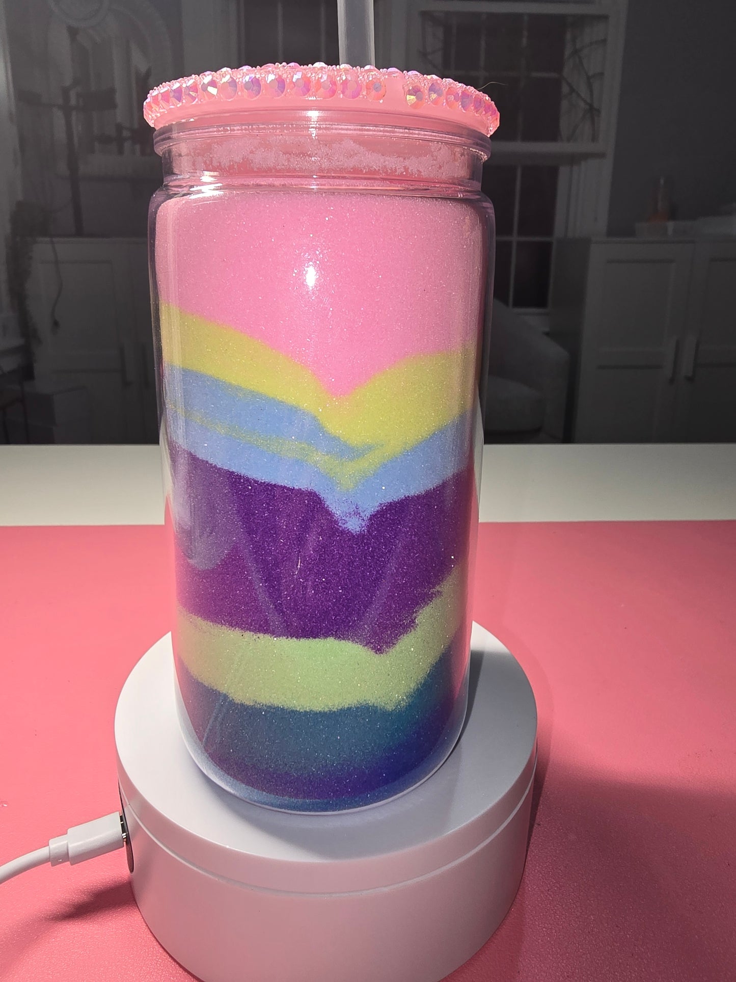 16 oz Layered Sand Acrylic Tumbler