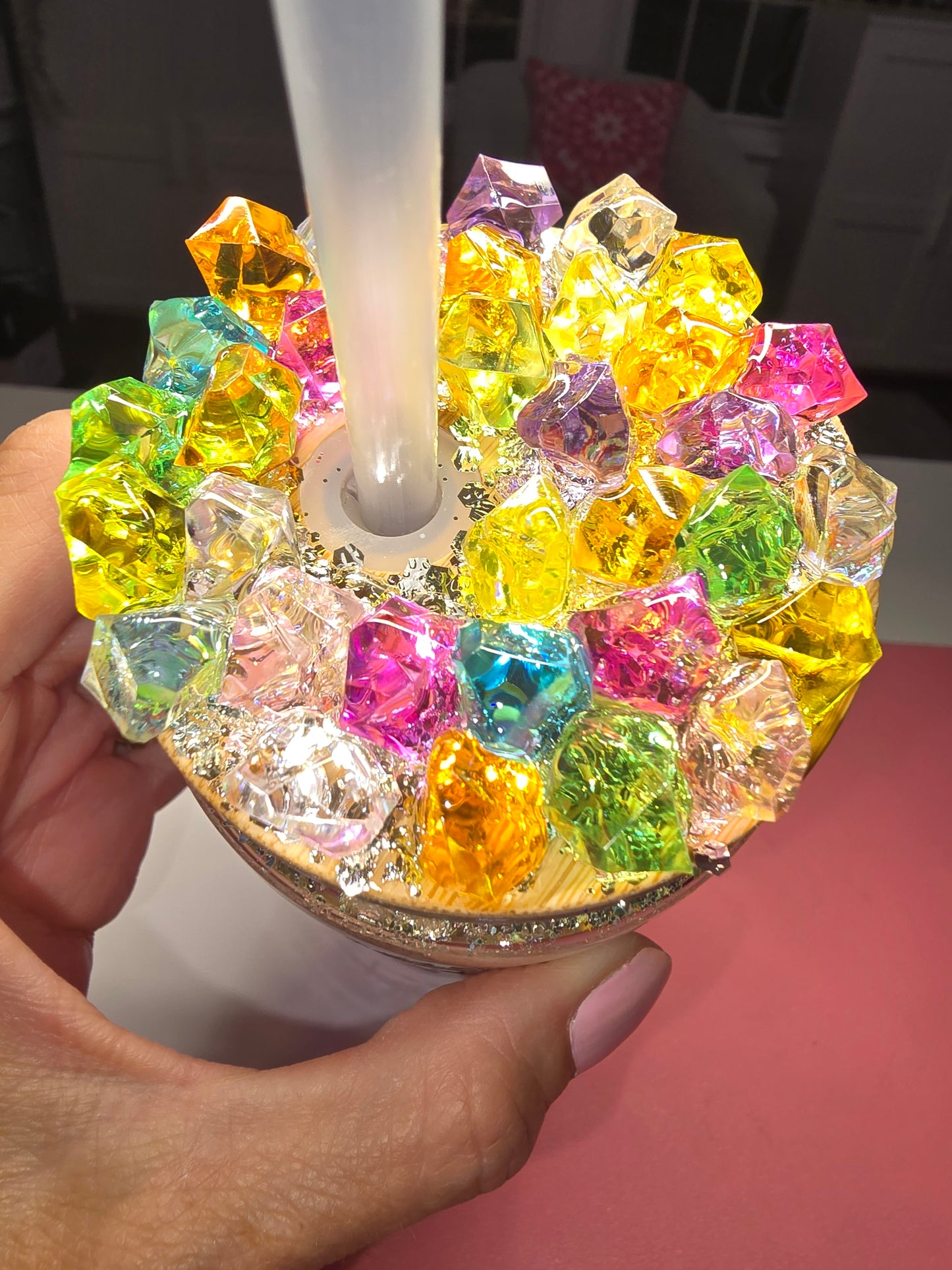 "You Can Do Literally Whatever You Want" 20 oz Dry Glitter Acrylic Tumbler