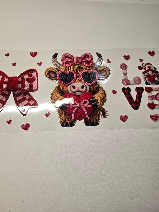 Valentine Highland Cow
