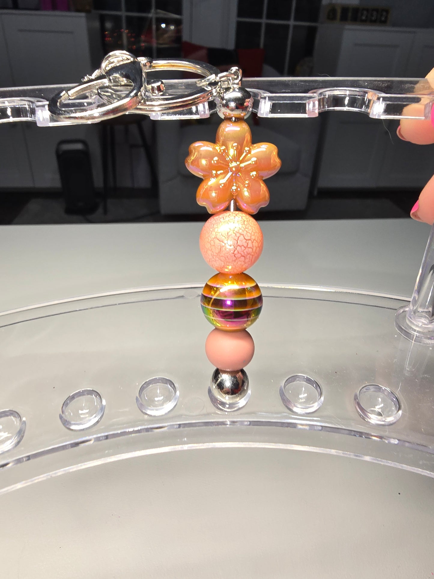 Desert Flower Keychain