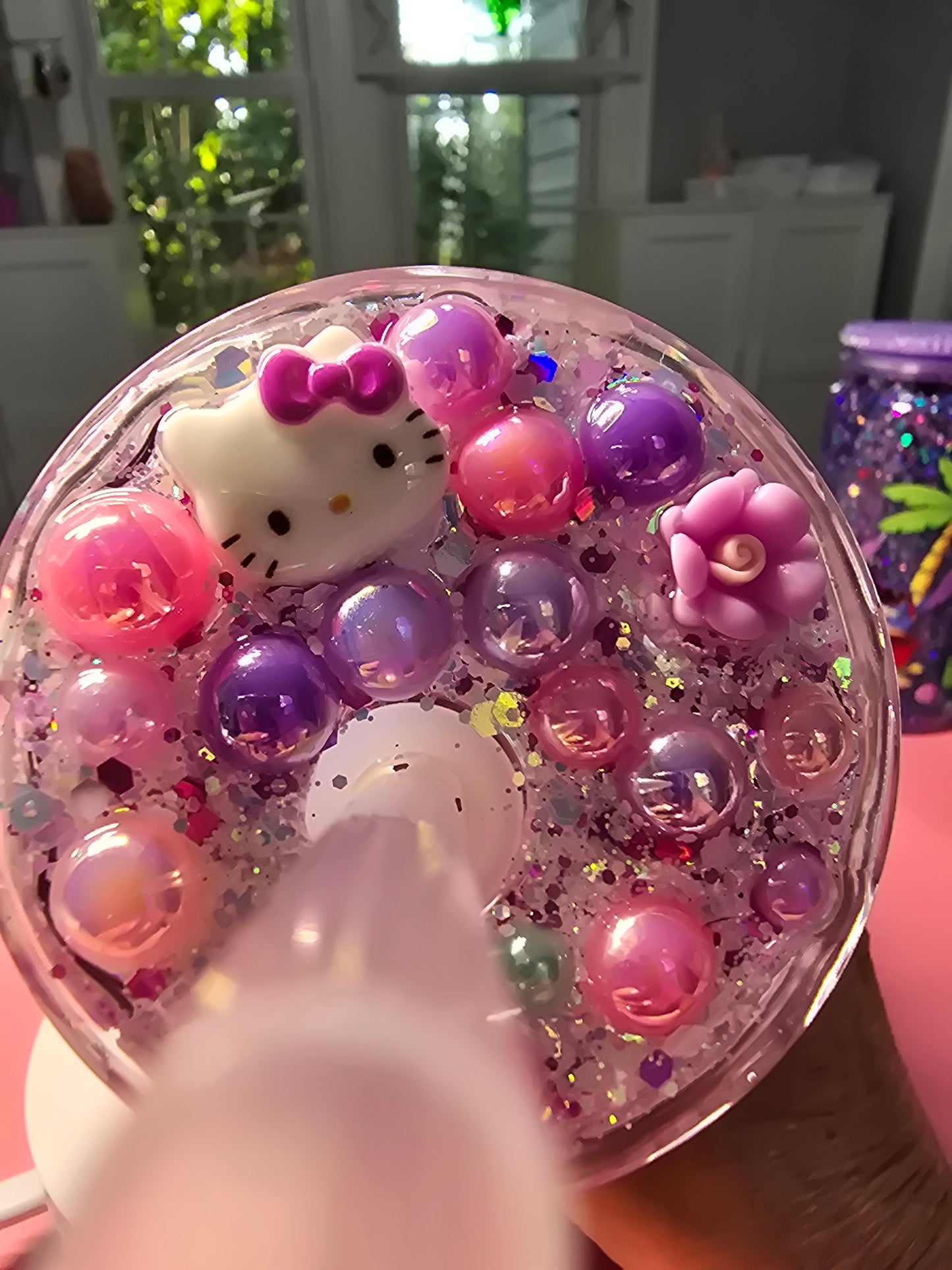 HK 16 oz Acrylic Snow Globe Tumbler