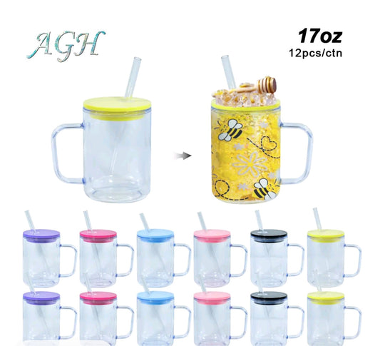 17 oz Acrylic Tumbler with handle