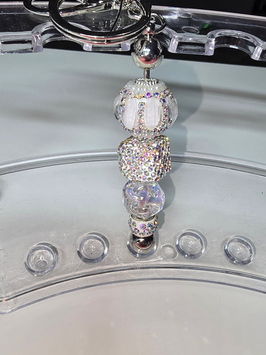 White Wedding key chain