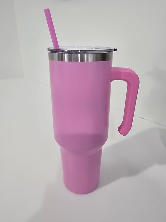 Pink 40 oz Stainless Steel Tumbler