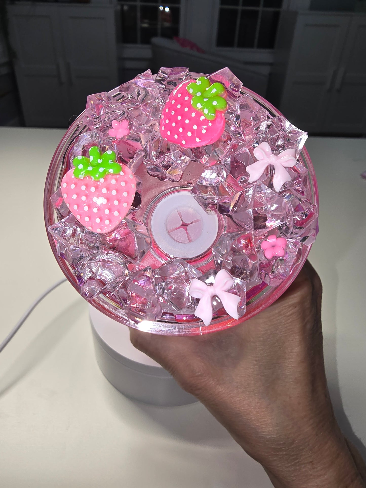 20 oz Strawberry Lava Drip Tumbler