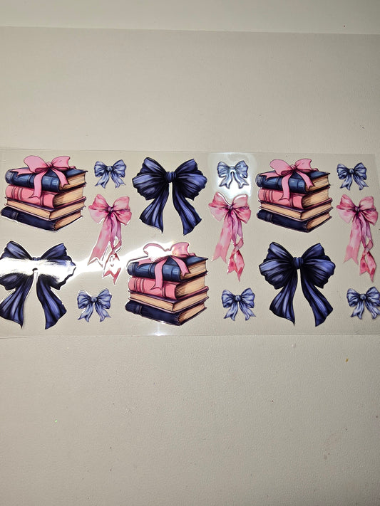 Blue Bows & Book Stacks