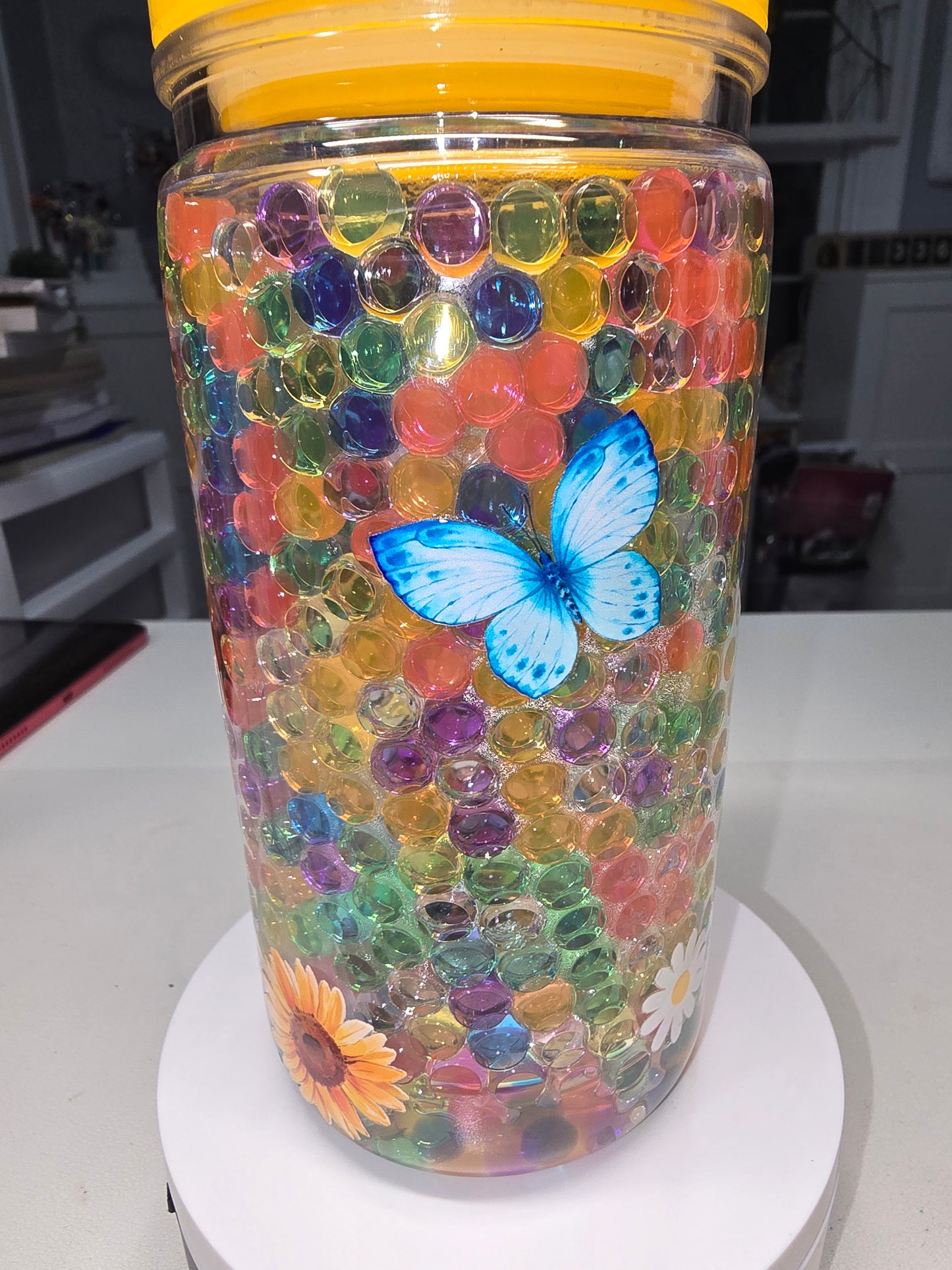 16 oz Focus on the Good Water Bead Cup
