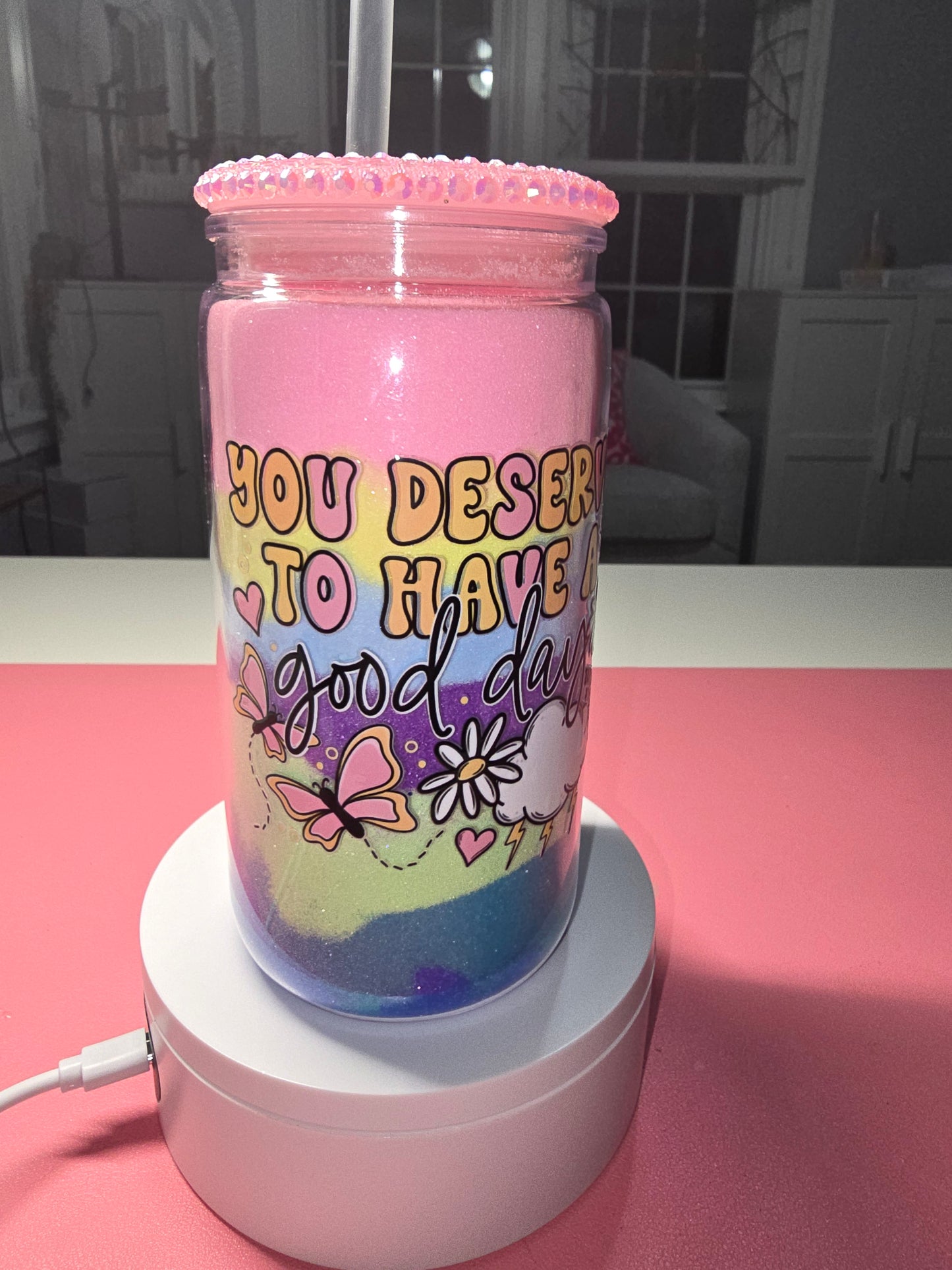 16 oz Layered Sand Acrylic Tumbler
