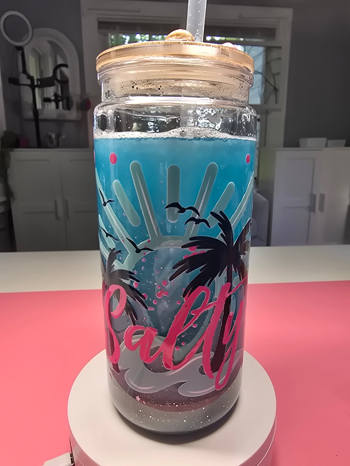 20 oz acrylic "Salty" Beach Cup