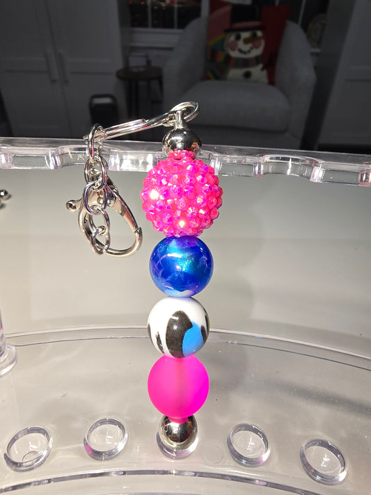 Pink & Blue Keychain